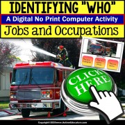 Special Education Distance Learning | IDENTIFYING WHO in a Picture | Occupation